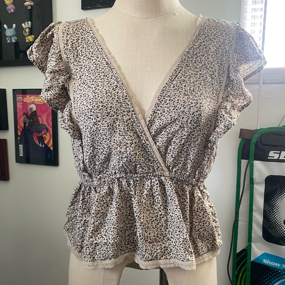 Abercrombie & Fitch Cheetah Print Blouse